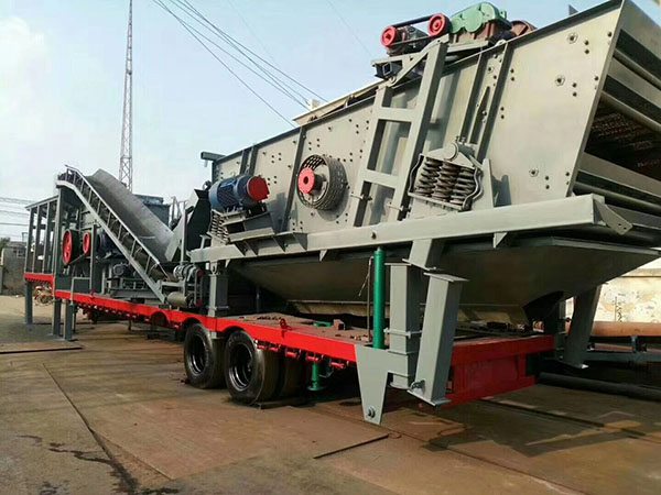 顎式移動(dòng)式破碎站建筑垃圾